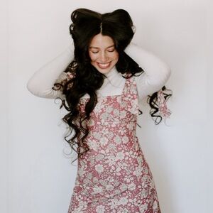 Freepeople Pink and Cream Floral Dress